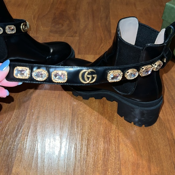 Gucci Chelsea Tripp Boots Jewel Black size 36 - Picture 10 of 15